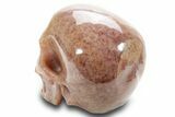 Realistic, Strawberry Quartz Crystal Skull - Madagascar #378782-3